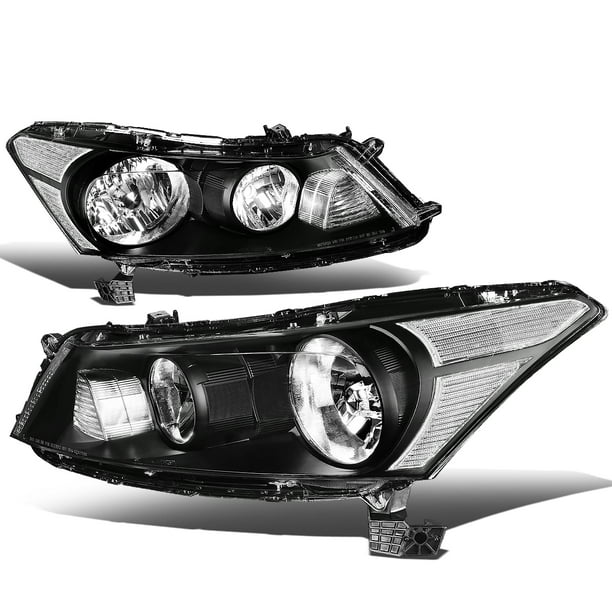 Right and Left Side Replacement Headlight PAIR For 2008-2012 Honda Accord Sedan